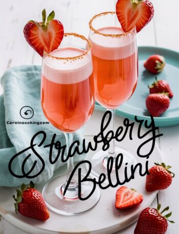Christmas Morning Kiwi & Strawberry Bellini