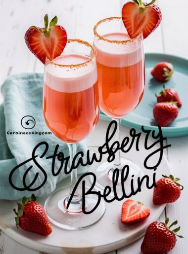 Christmas Morning Kiwi & Strawberry Bellini