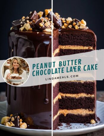 Peanut Butter Chocolate Layer Cake – Sweet Easy Recipes for Dessert Lovers