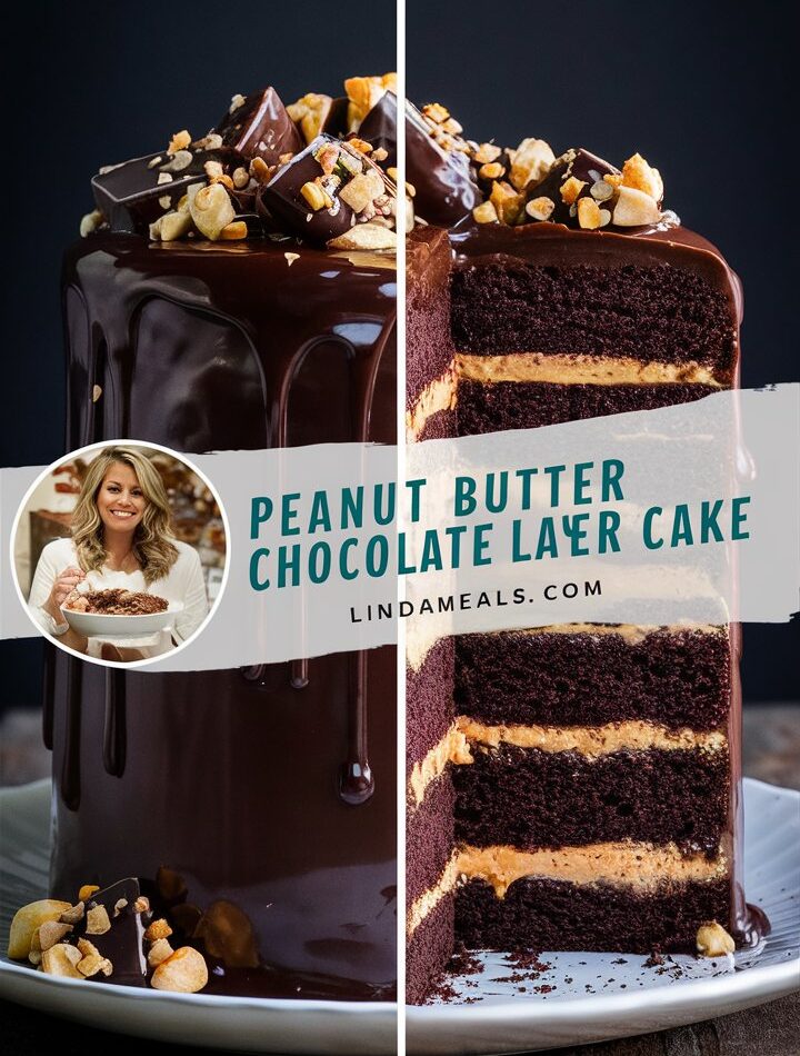 Peanut Butter Chocolate Layer Cake – Sweet Easy Recipes for Dessert Lovers