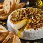 Pistachio & Honey Sweet Baked Brie Wreath: A Festive Holiday Appetizer