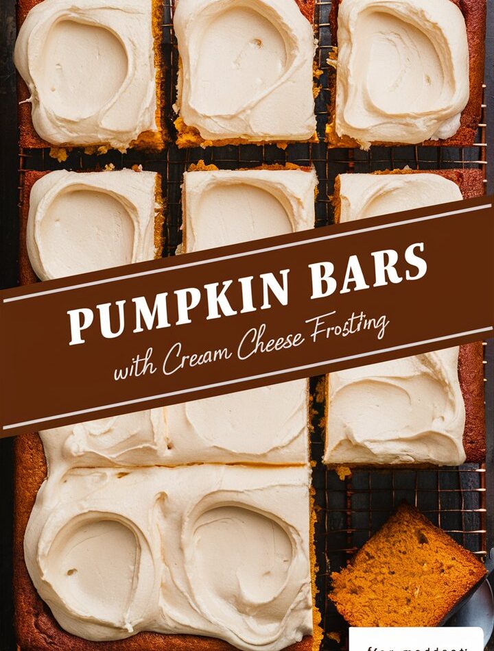 Pumpkin Bars with Cream Cheese Frosting – Sweet Easy Recipes for Fall