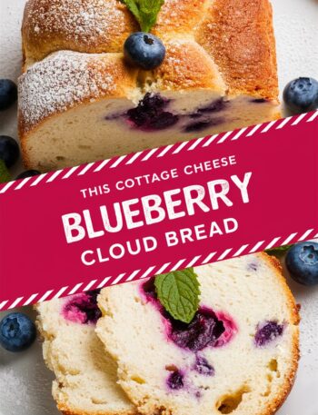 Blueberry Fluffy Cottage Cheese Cloud Bread – Light, Airy & Delicious!