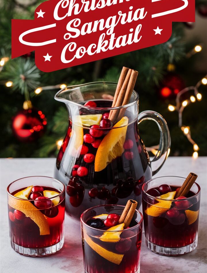 Christmas Sangria with Prosecco: A Festive Holiday Delight