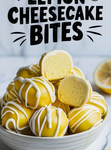 Christmas Mini Lemon Cheesecake Bites: A Festive Sweet Treat