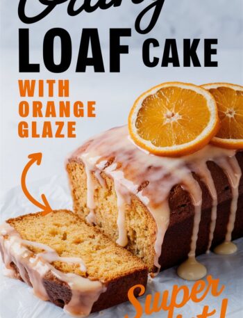 Orange Loaf Cake with Glaze – Easy Sweet Bread Recipes 3 Ingredients