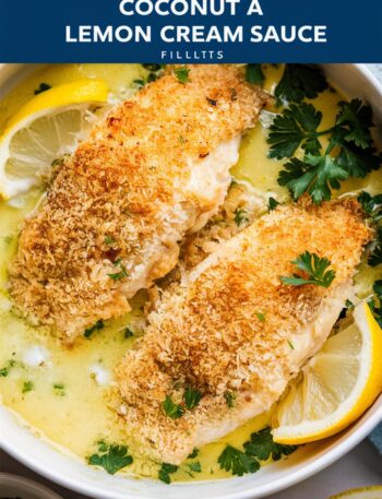 Tasty Baked Cod in Coconut Lemon Cream Sauce