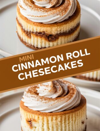 Mini Cinnamon Roll Cheesecakes – Sweet Easy Recipes Everyone Will Love
