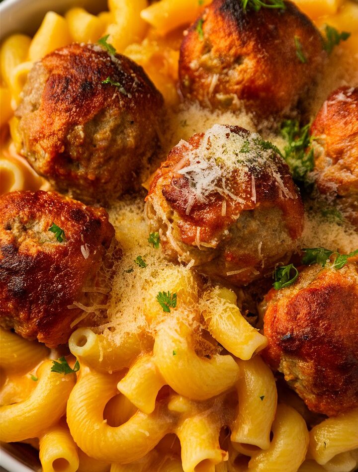 Easy Garlic Butter Sausage Bites with Creamy Parmesan Pasta