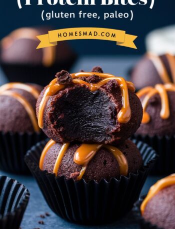 Brownie Protein Bites (Gluten Free, Paleo)