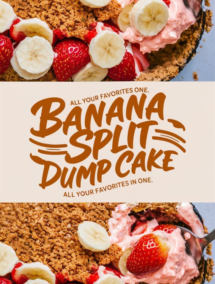 Banana Split Dump Cake – All Your Favorites in One