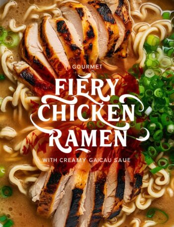 Spicy Chicken Ramen Bowl With Cream Sauce