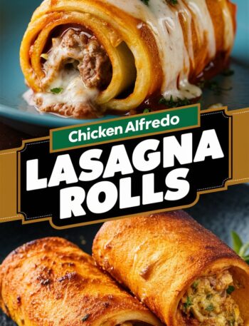 Chicken and Spinach Lasagna Rolls