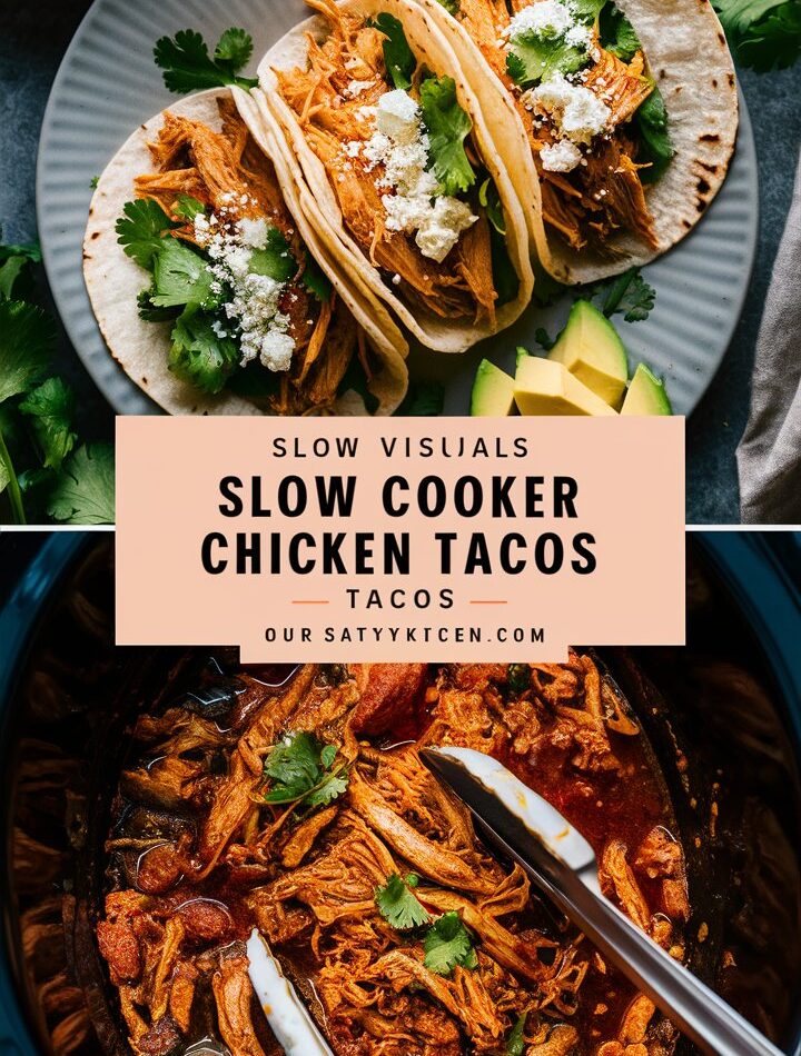 Crockpot Crispy Chicken Tinga Tacos