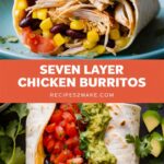 Seven Layer Chicken Burritos – Loaded, Flavorful & Weeknight Ready