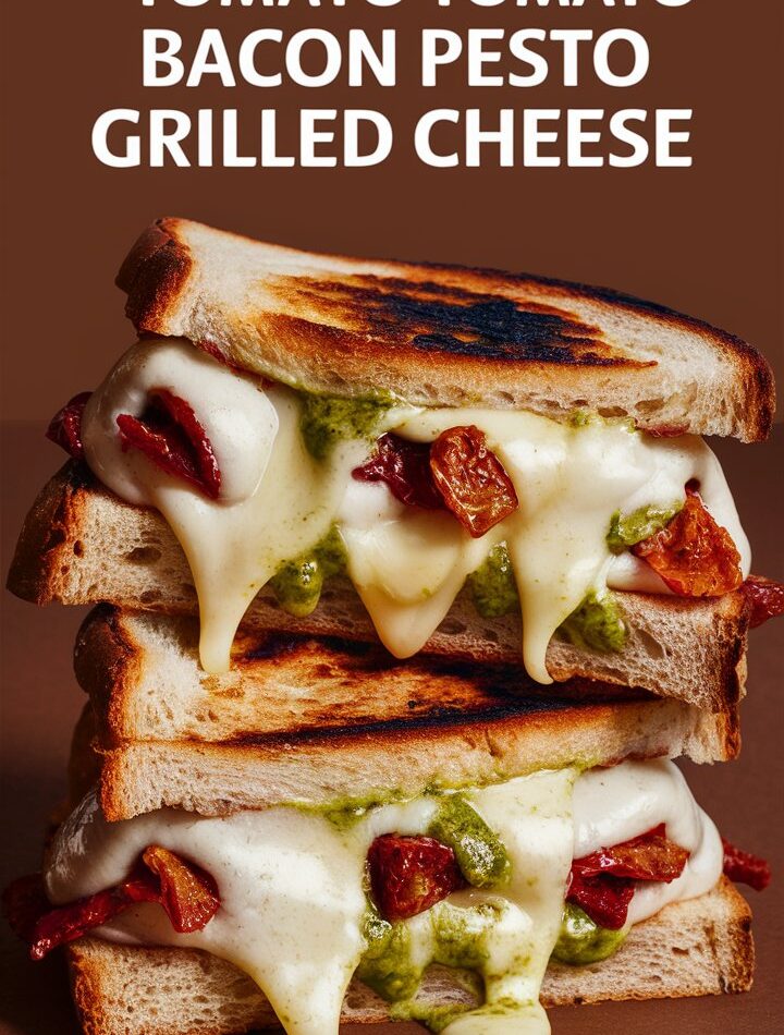 Sun-Dried Tomato Bacon Pesto Grilled Cheese Recipe