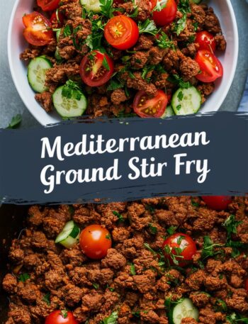Mediterranean Ground Beef Stir Fry