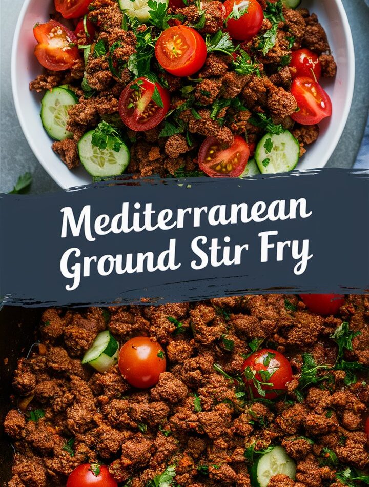 Mediterranean Ground Beef Stir Fry